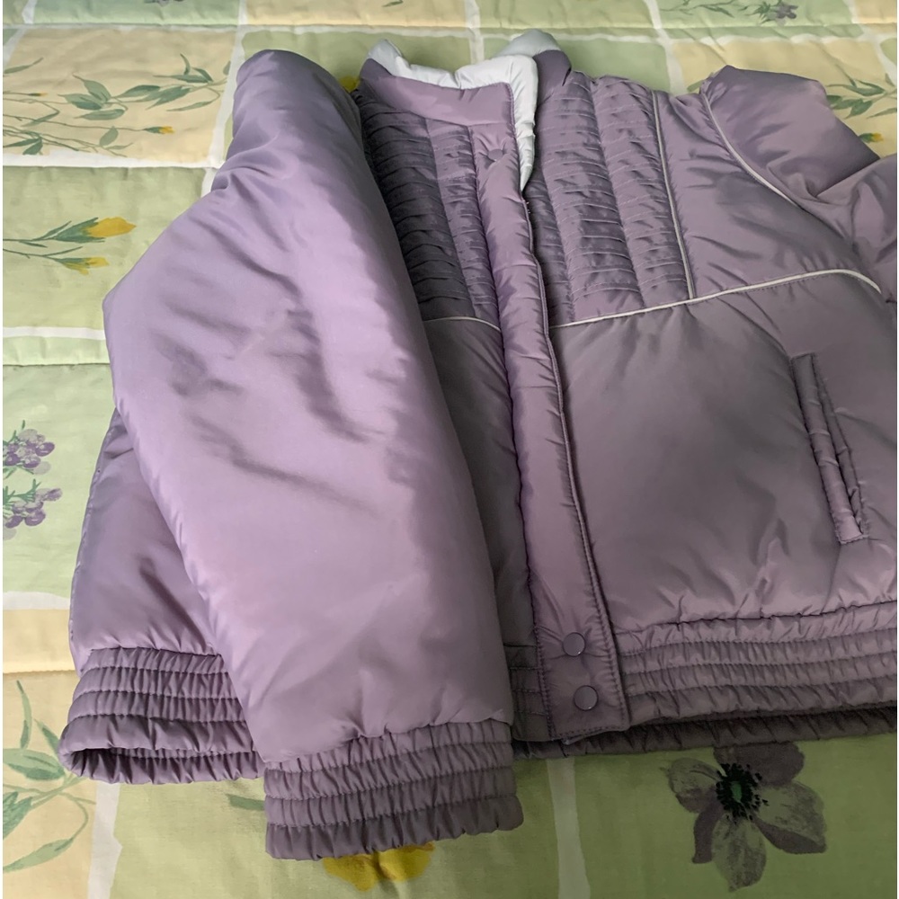 Lavender puff coat size Lg
